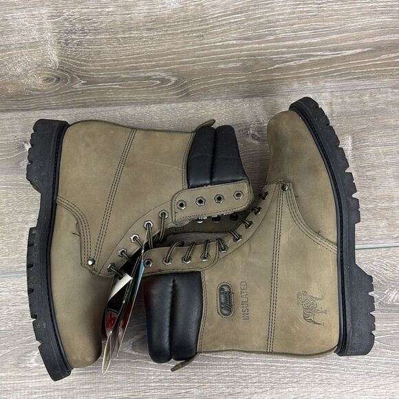 Mack Soft Toe #739720 3M Thinsulate Warm Men’s Sz 10 Leather Lace Up Work Boots - Picture 9 of 13